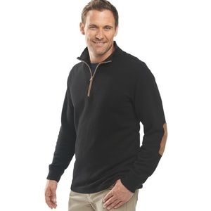 WOOLRICH Men's Boysen Half-Zip Sweater Fleece Lined Pullover Brown size M